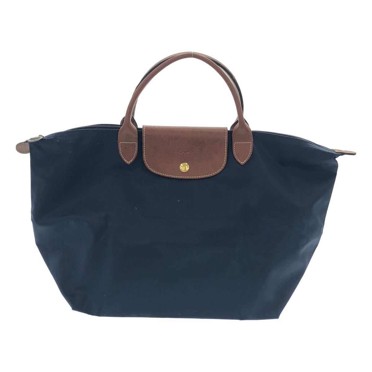 LONGCHAMP ロンシャン ルプリアージュトートバッグ S ネイビー ブラウン
