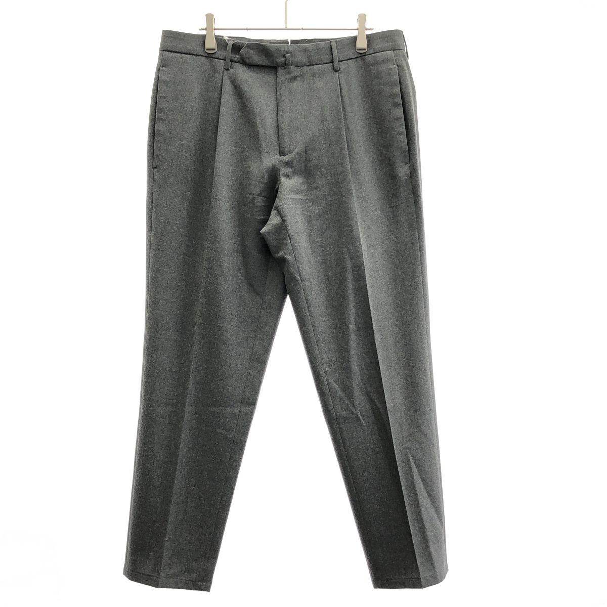 Santaniello サンタニエッロ ARECHI アレキ ウールストレッチ 1プリーツ テーパード パンツ SAN-SP10 グレー 48