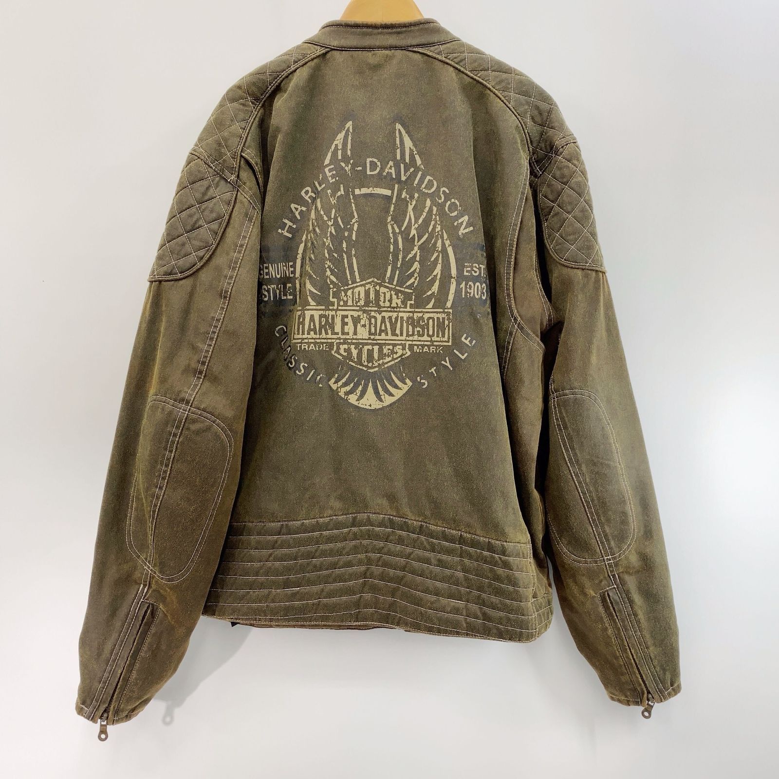 Harley-Davidson ライダース ジャケット シングル バックプリント 