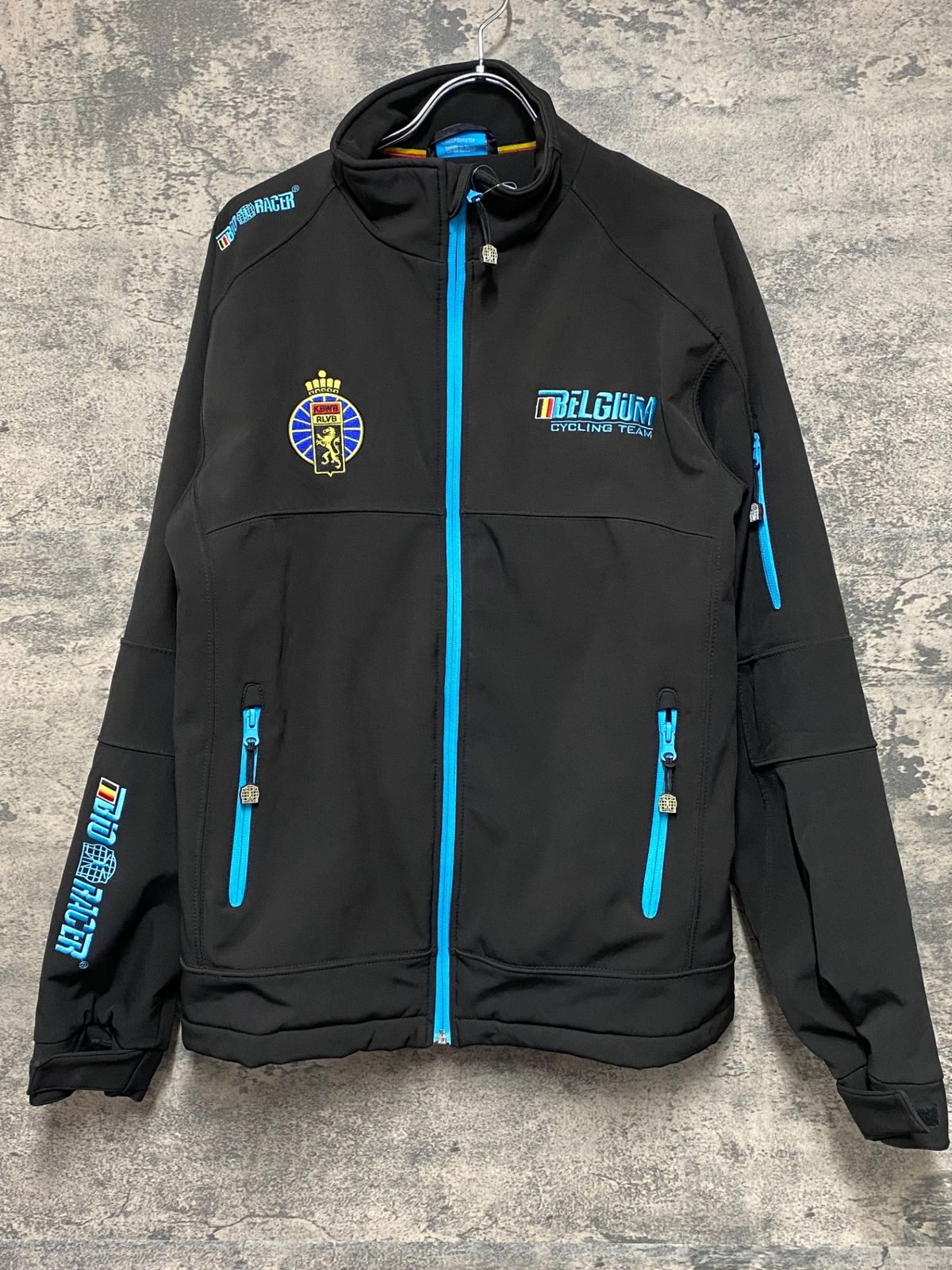 KE549 ビオレーサー BiORACER 長袖 ジャケット 黒 M 裏起毛 BELGIUM