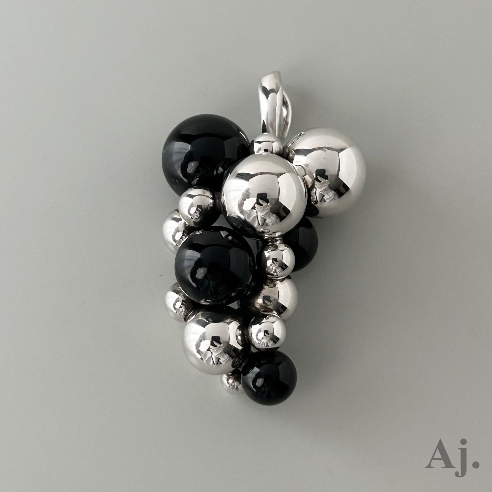 ジョージジェンセン ムーンライトグレープ オニキス ネックレス ペンダント トップ 925 Georg Jensen