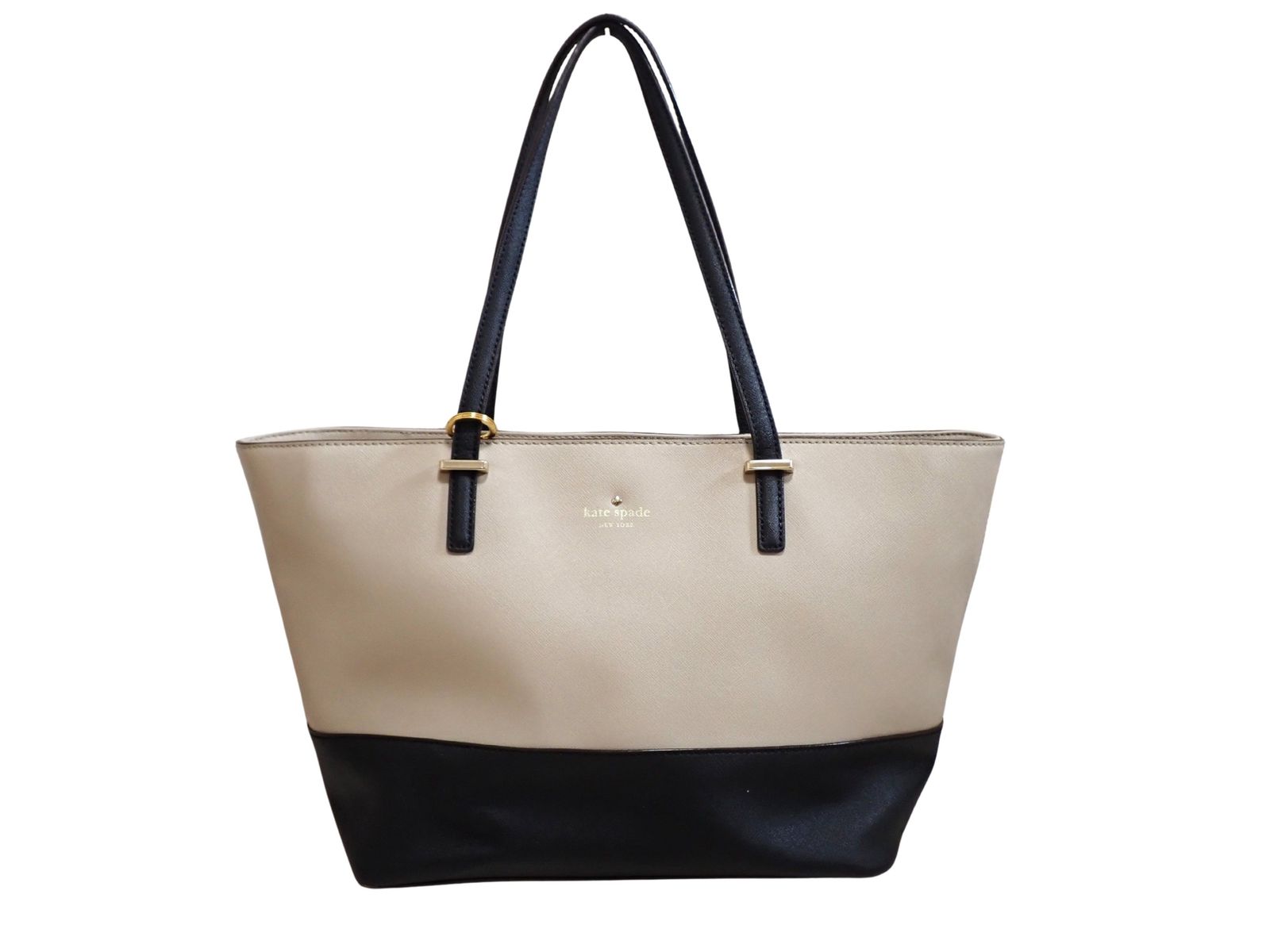 kate spade ケイトスペード バイカラー トートバッグ ベージュ 