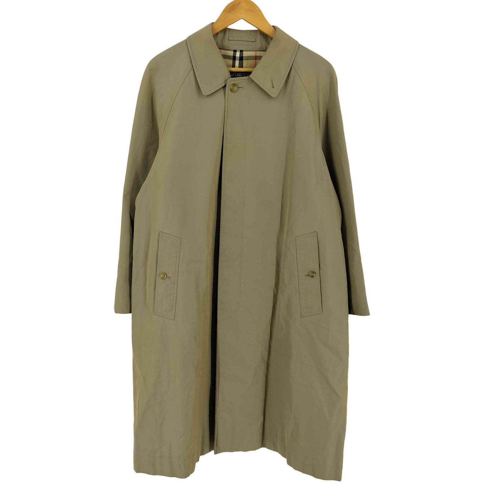 バーバリーズ BURBERRYS 80s 玉蟲 裏地ノバチェック Balmacaan Coat メンズ 表記無
