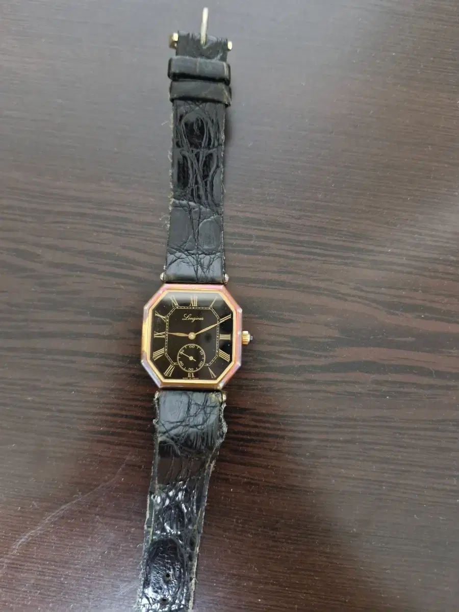 LONGINES オクタゴン 黒文字盤 手巻き