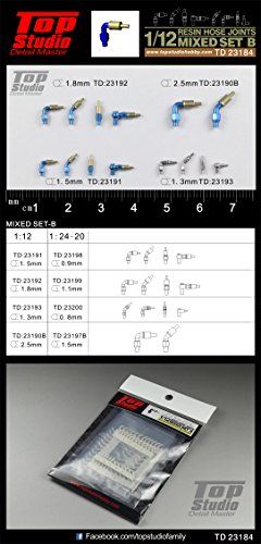 Top Studio 1/12 レジン製 ホースジョイント ミックスドセットB TD23184送料無料 7713aee9