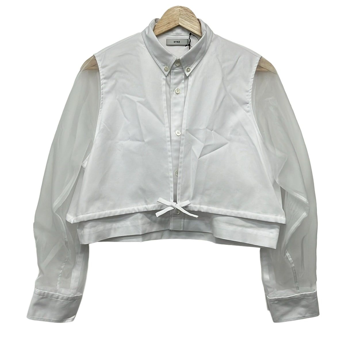 hyke ハイク　シャツ　サイズ2 HYKE(ハイク) 長袖シャツブラウス サイズ2 M レディース美品 - 白