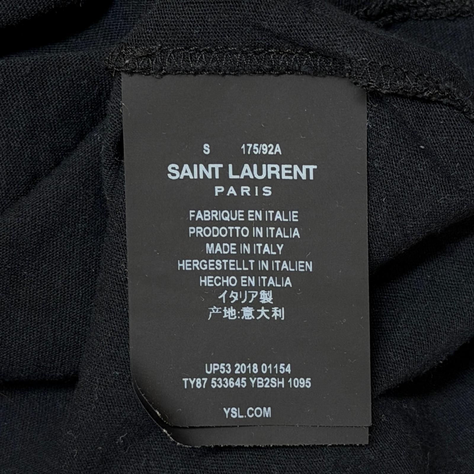 SAINT LAURENT エッフェル塔プリントTシャツ 半袖カットソー サン