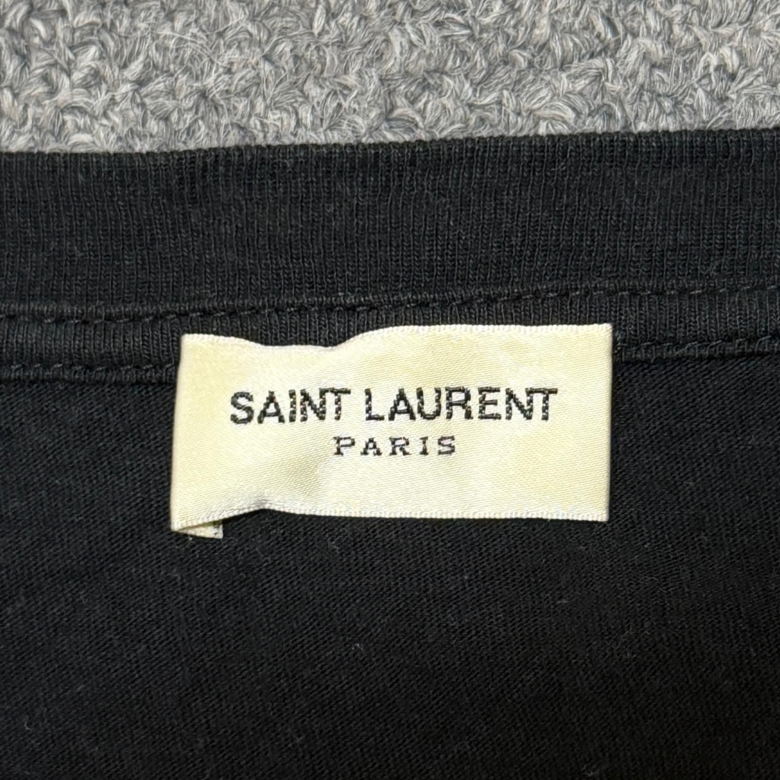 SAINT LAURENT エッフェル塔プリントTシャツ 半袖カットソー サン