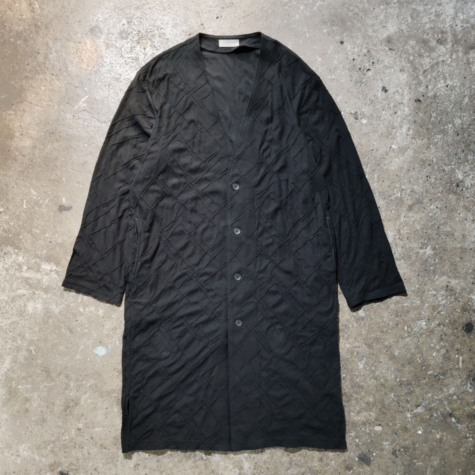 Yohji Yamamoto POUR HOMME 26ss タックジャガードノーカラー