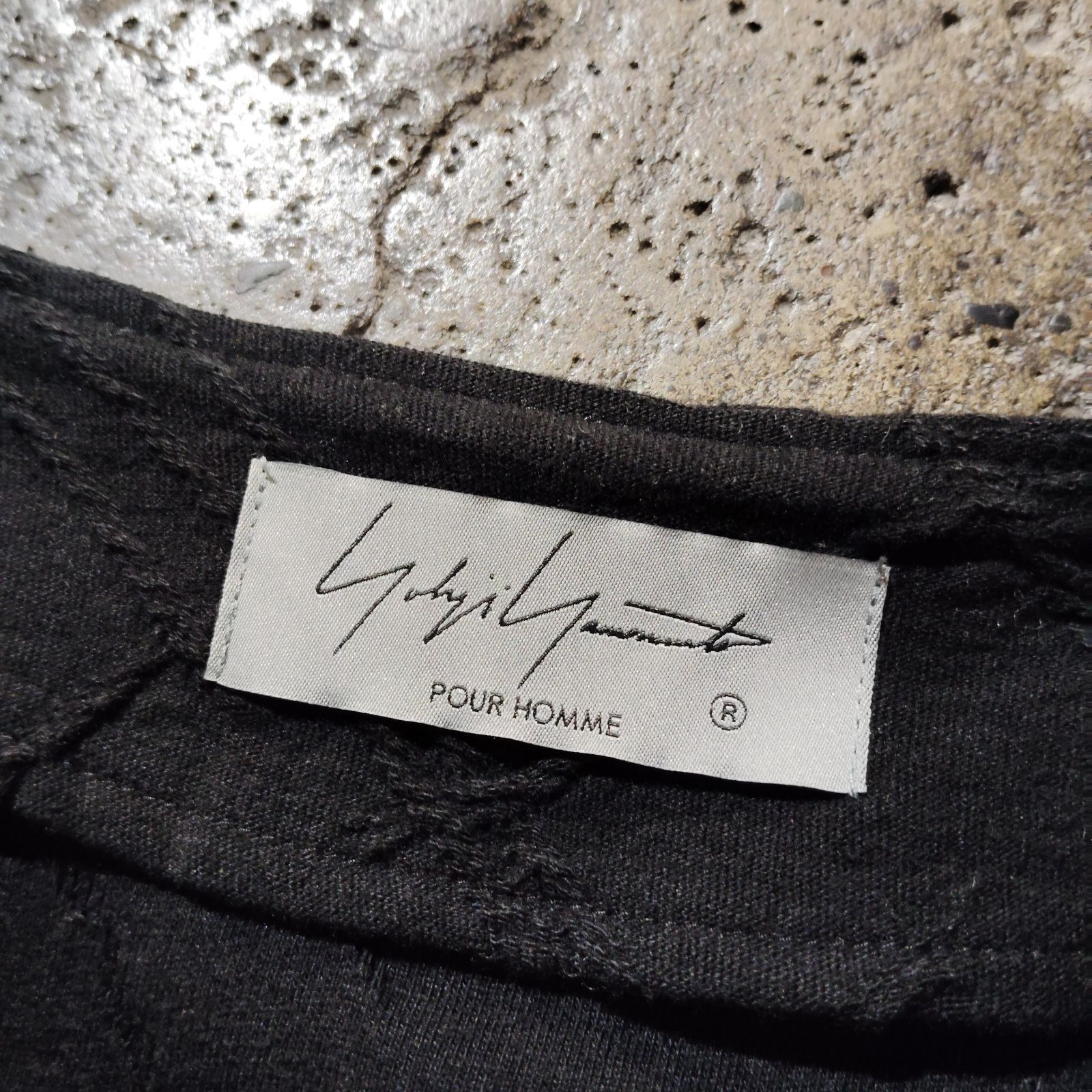 Yohji Yamamoto POUR HOMME 26ss タックジャガードノーカラー 