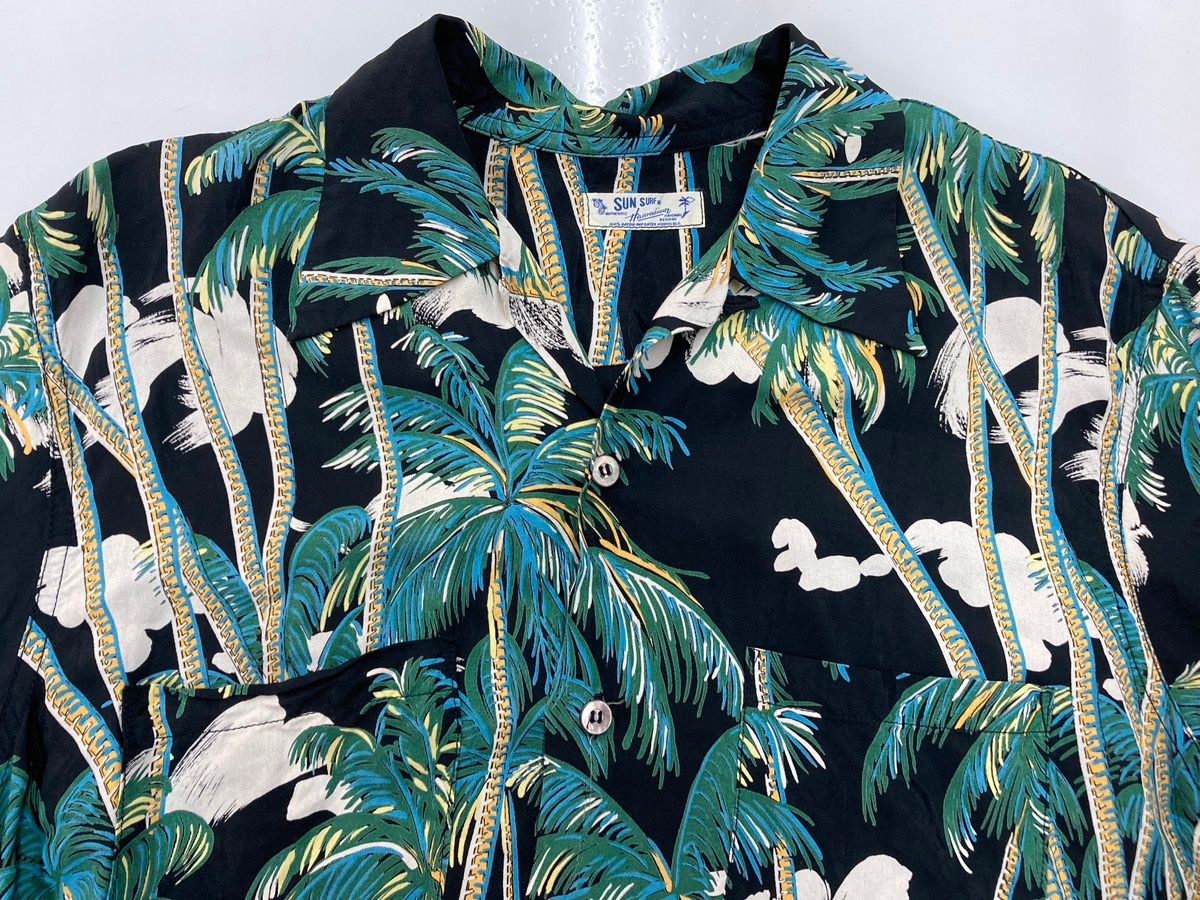 サンサーフ SUN SURF COCONUTS PALM & DIAMOND HEAD アロハシャツ