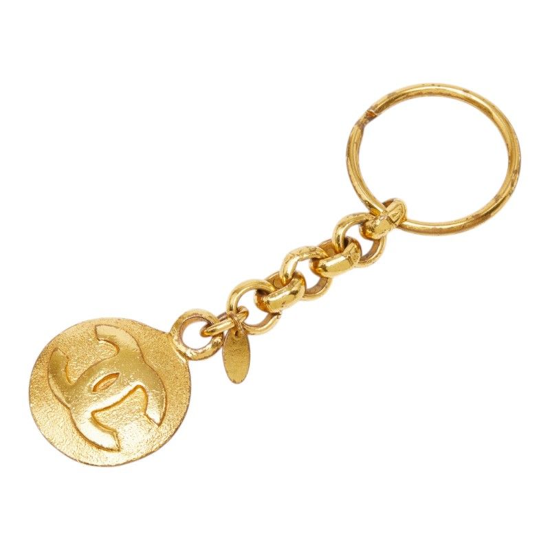 CHANEL シャネル チェーン キーホルダー PARIS ゴールド チャーム シャネル ココマーク ヴィンテージ チェーン キーホルダー チャーム 29