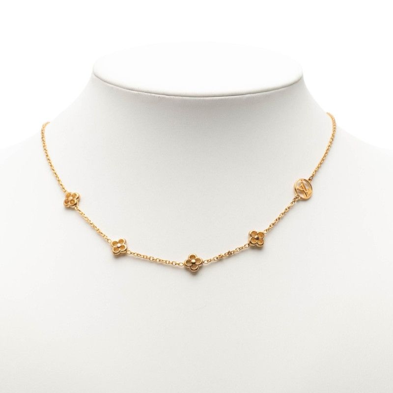 ネックレスルイ ヴィトン フラワーフル ネックレス M00238 ゴールド 