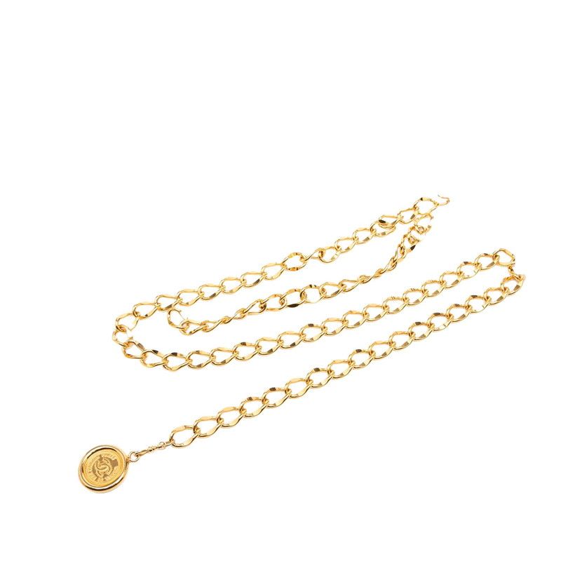 シャネル ココマーク 31 RUE CAMBON チェーンベルト ゴールド メッキ レディース CHANEL【1-0269921】