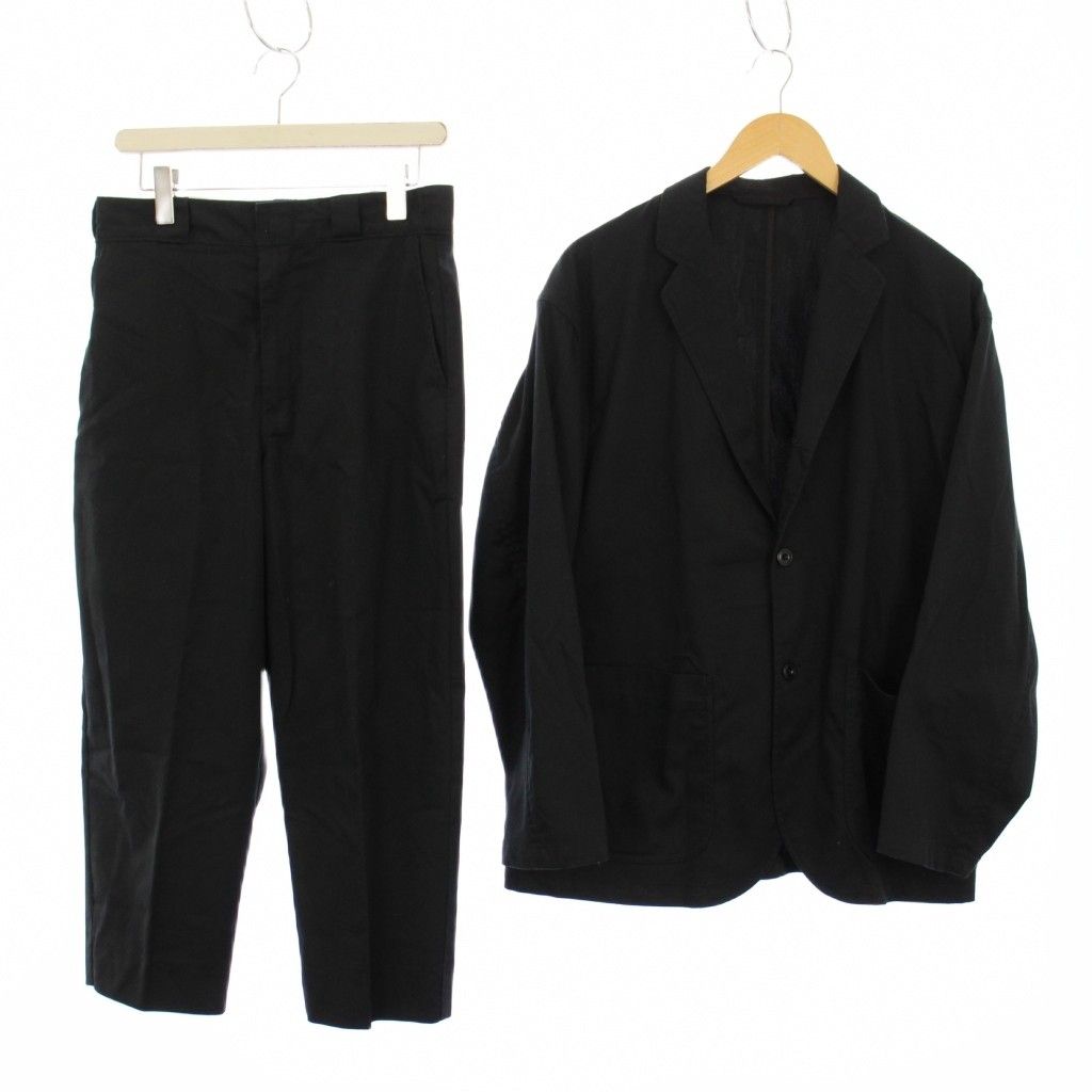 ディッキーズ Dickies TRIPSTAR 21SS スーツ テーラードジャケット パンツ スラックス S 黒 212M10BM01 /KH