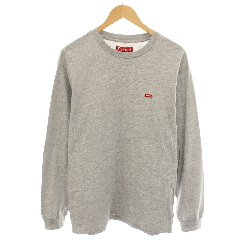 シュプリーム SUPREME 24SS スモールボックスロングスリーブT Small Box L/S Tee ロンT Tシャツ カットソー クルーネック 長袖 S グレー /YT
