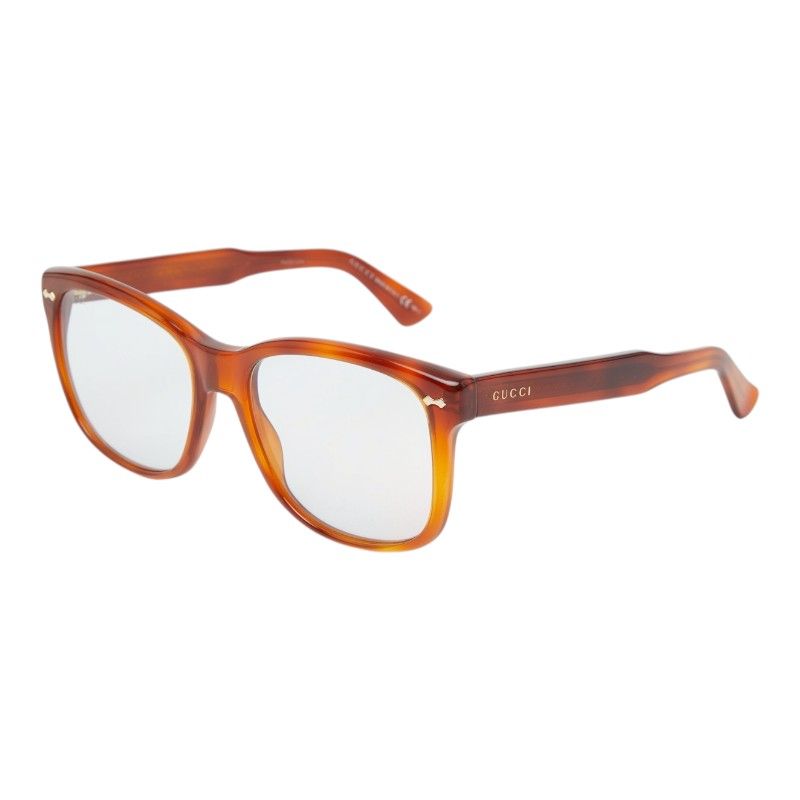 グッチ メガネ 伊達メガネ GG1134/S ブラウン プラスチック メンズ GUCCI【1-0272575】