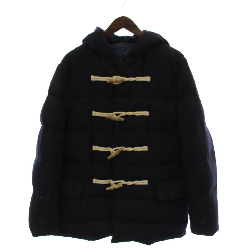 ピーエスポールスミス PS Paul Smith ダッフルコート ダウンジャケット L 黒 長袖 フード付 795LDC /GG
