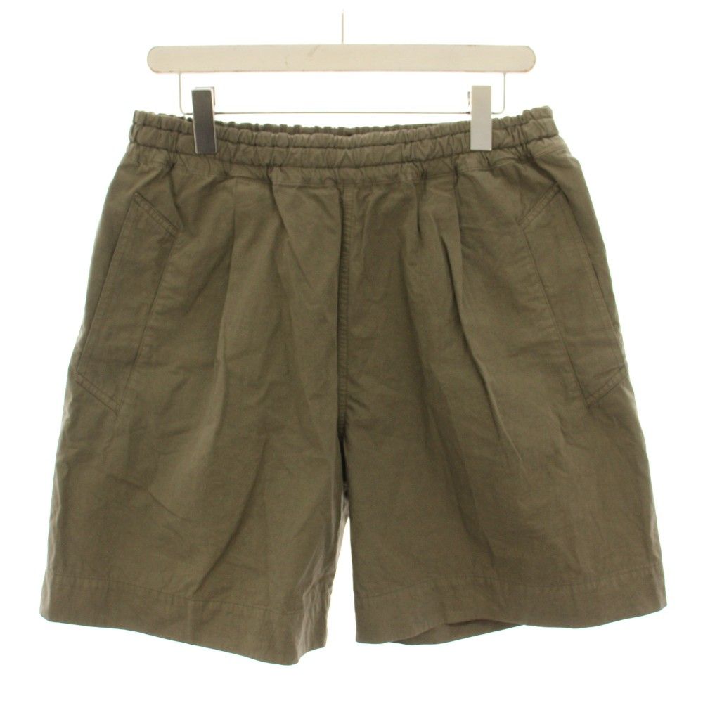 マーガレットハウエル MHL. 24SS ショートパンツ ハーフパンツ イージーパンツ ウエストゴム M カーキ 596-4140552 /YT