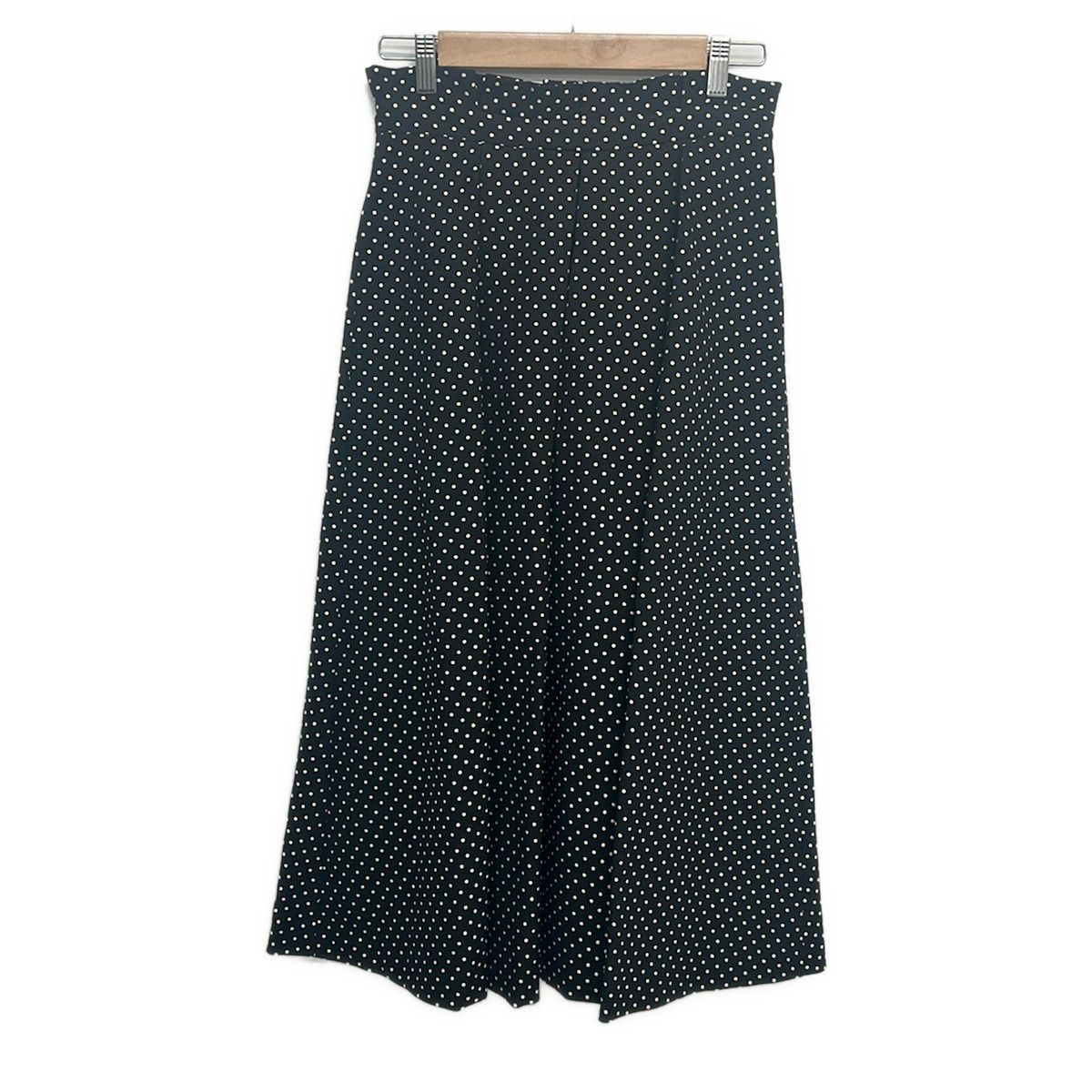 GRACE CONTINENTAL(グレースコンチネンタル) ロングスカート サイズ38 M レディース美品 - 黒×ゴールド ドット柄