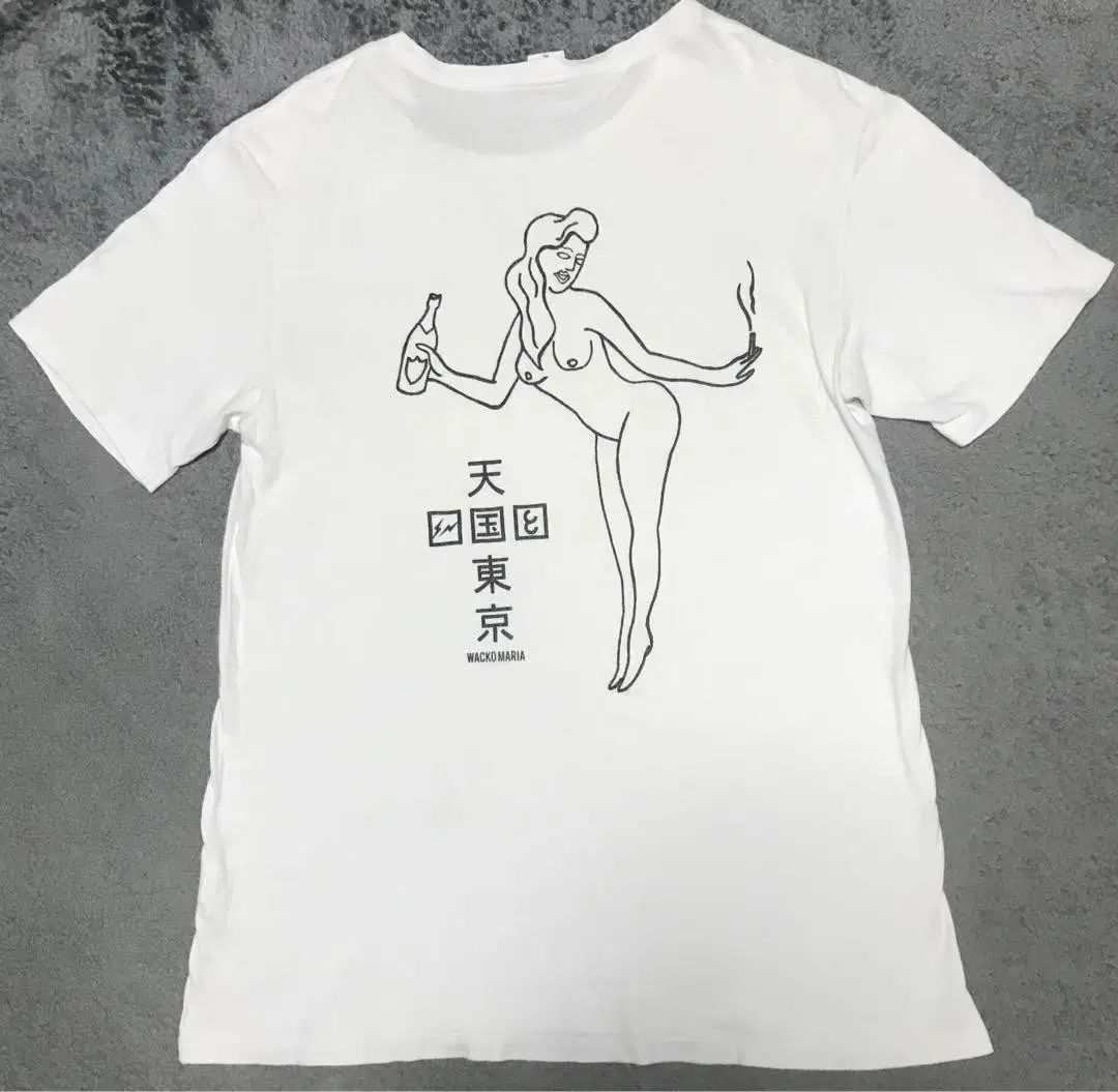 ワコマリア バッグ プリンティング Tシャツ XL
