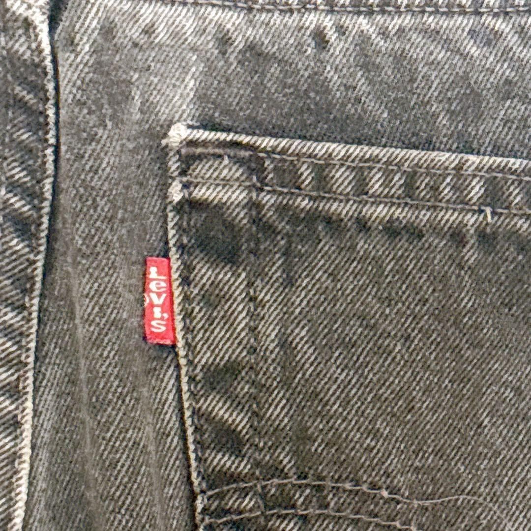90s Levi's 赤505 USA製 サルファブラック デニム W38 L32 ボタン裏553