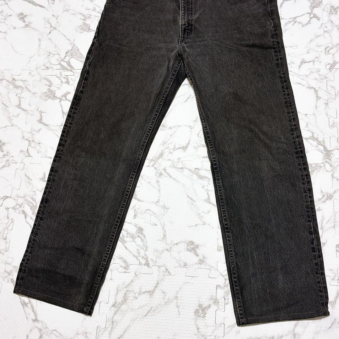 90s Levi's 赤505 USA製 サルファブラック デニム W38 L32 ボタン裏553