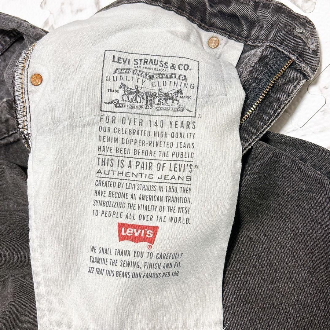 90s Levi's 赤505 USA製 サルファブラック デニム W38 L32 ボタン裏553