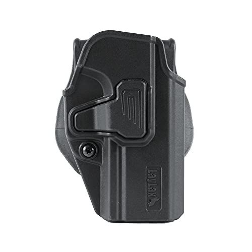 [LayLax][SIG SAUER M17 CQCホルスター][ブラック][右用]SIG AIR PROFORCE M17 CO2 GBB対応 ポリマー製 ワンタッチ着脱 角度調整Y 6390e93a