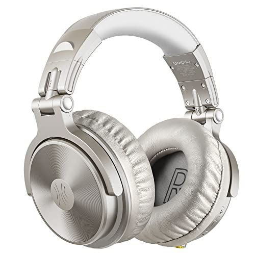 OneOdio ProC ワイヤレスヘッドホン ブルートゥース ヘッドフォン有線 無線 両用 低音強化 Bluetooth 5.2 AAC対応 110時間再生 マイク内蔵p