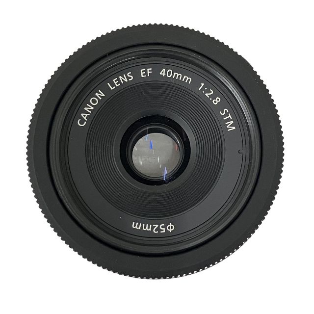 Canon EF 40mm 1:2.8 STM 単焦点 パンケーキ レンズ MACRO 0.3m/0.98ft キャノン 中古 O11255398