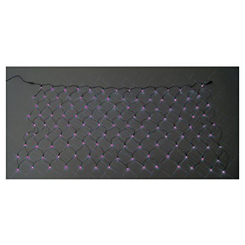 新品 ジェフコム LEDクロスネット 2m×2m ピンク・ピンク SJ-N20-PP