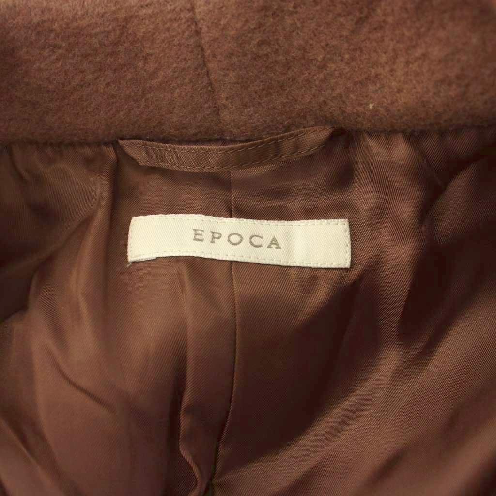 エポカ EPOCA カメリアエアリーウールコート ロングダブル ノーカラー