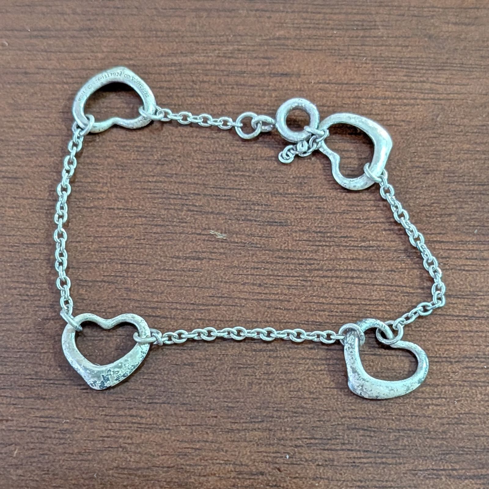 Tiffany & Co.　ティファニー　エルサ・ペレッティ オープン ハート ブレスレット