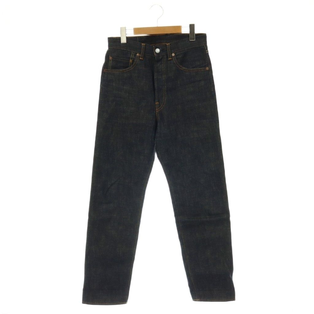 ヒステリックグラマー HYSTERIC GLAMOUR リジットデニム 尾錠付60S XXストレートパンツ ジーンズ ボタンフライ 28 ネイビー /DO ■OS