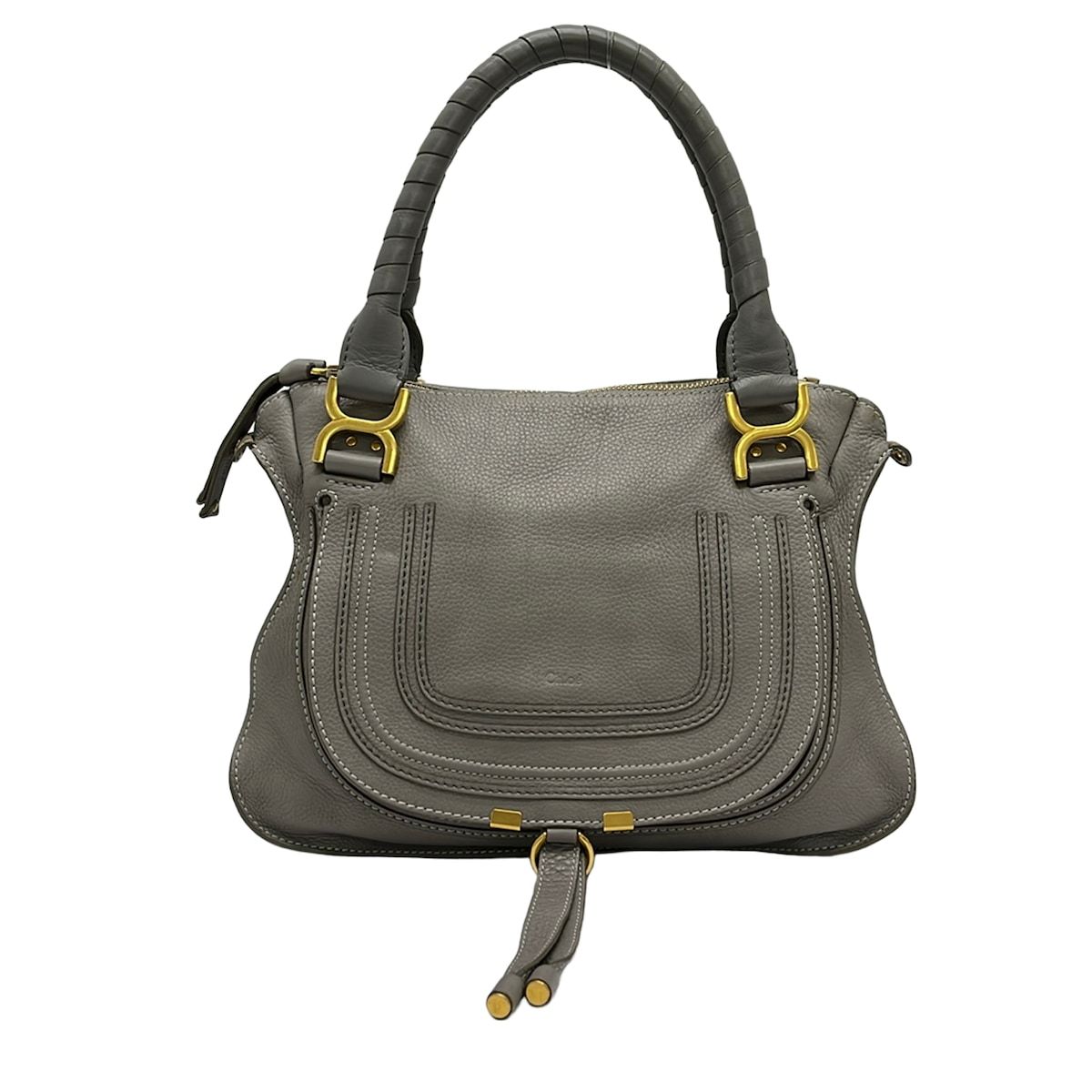 Chloe(クロエ) ハンドバッグ マーシーハンドバッグ グレー レザー
