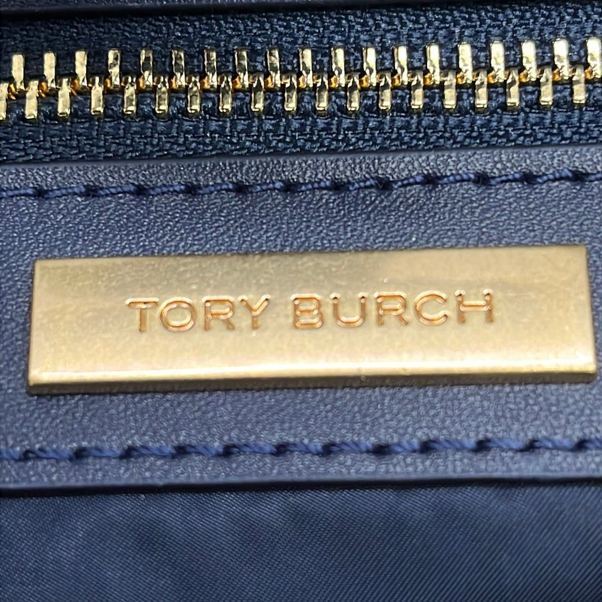 TORY BURCH(トリーバーチ) トートバッグ - ダークネイビー レザー 