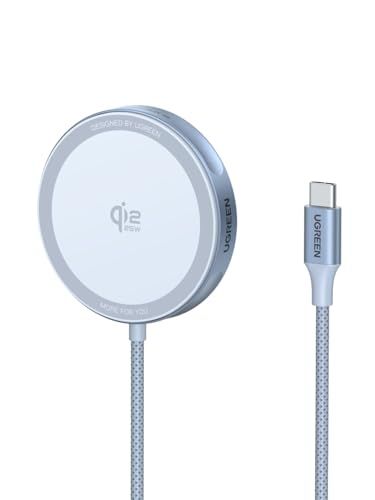UGREEN MagFlow 25W Qi2 ワイヤレス充電器 iPhone 17 シリーズ iPhone 16（iOS 26バージョン以降）AirPods イヤホン 置くだけ急速充電 最大25W出力 MagSafe対応 マグネット式 マグセ 91bcffc6