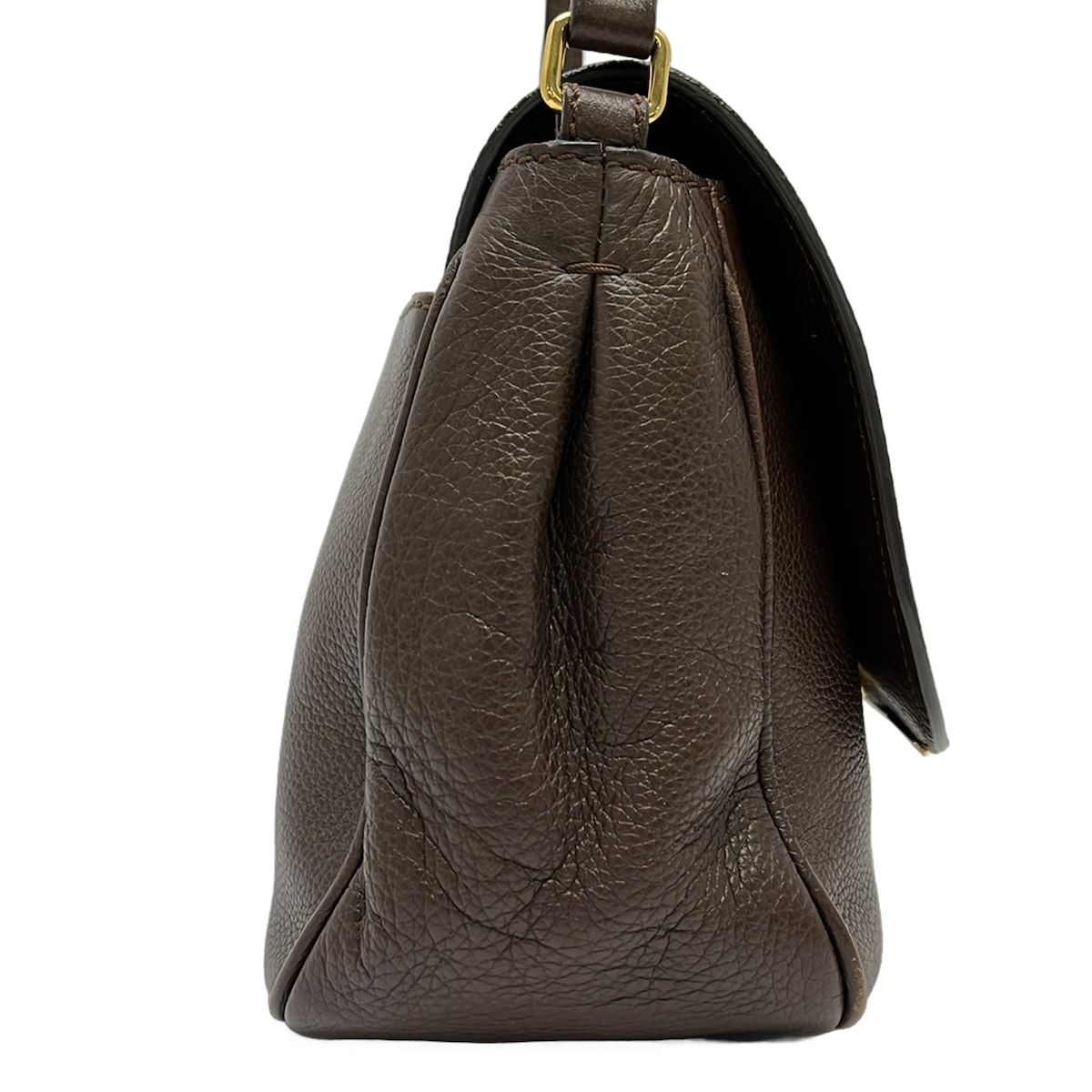 FENDI(フェンディ) ショルダーバッグ - 8BT214 ダークブラウン レザー 