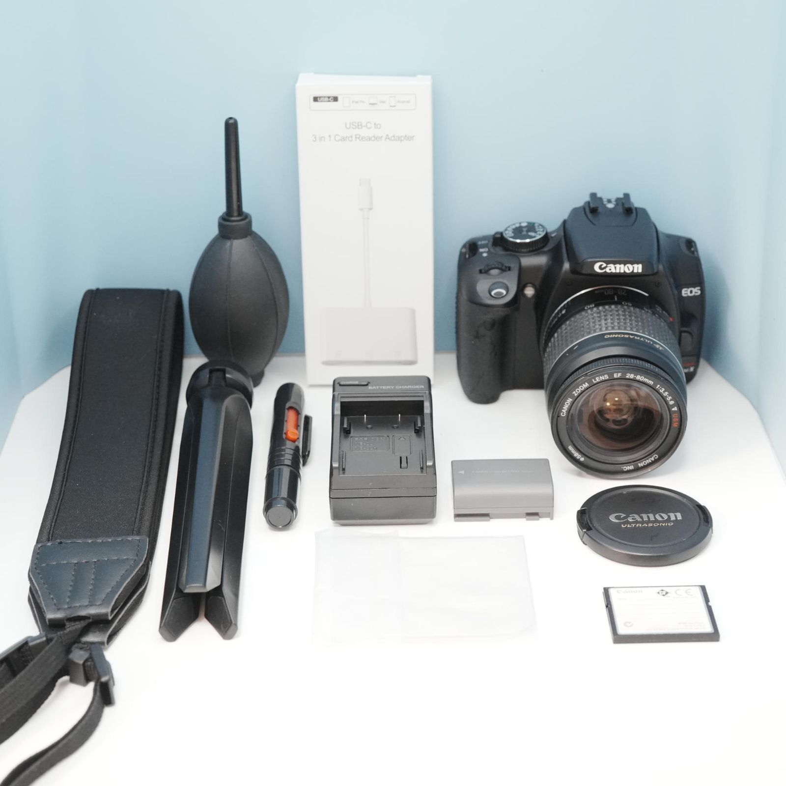 Canon EOS kiss Digital X 一眼レフ スマホ転送OK フルセット a6578