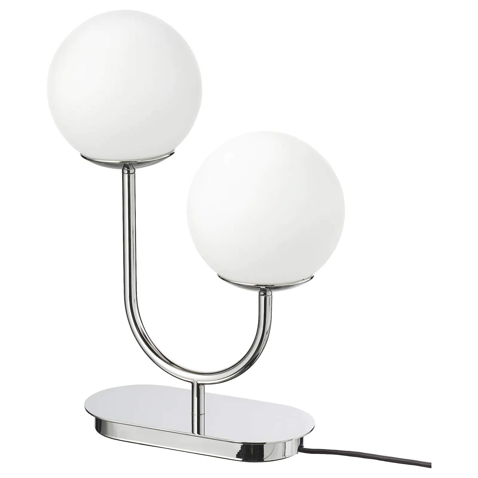 新品 ＩＫＥＡ/イケア SIMRISHAMN：テーブルランプ クロムメッキ/ホワイト（604.709.79）