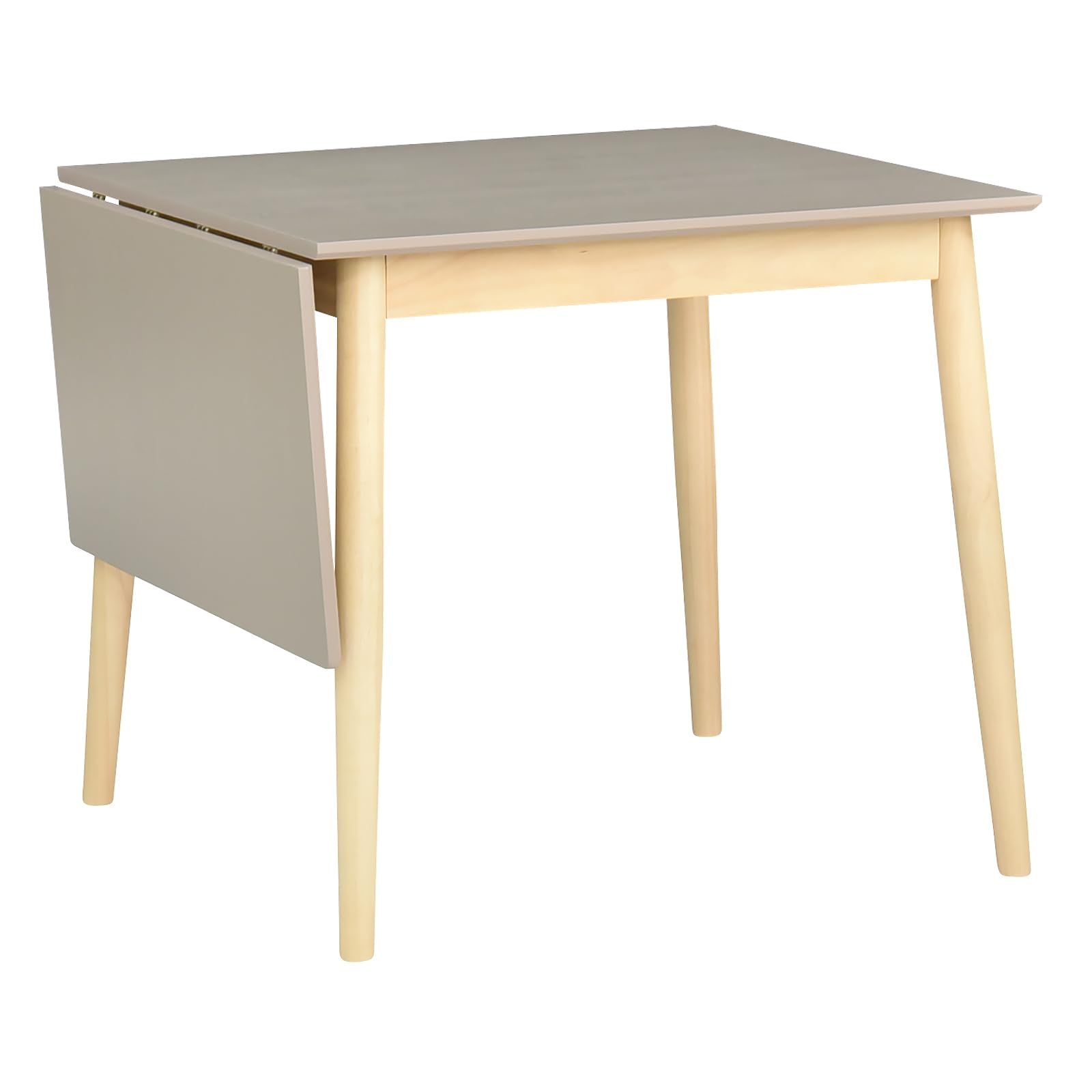 新品 タマリビング(Tamaliving) ダイニングテーブル ジョイフル [テーブル単品] 幅120cm(伸長式) 4人掛け グレー/ナチュラル 50006212