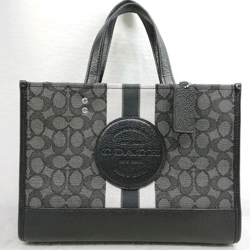 【中古】COACH シグネチャー トートバッグ ハンドバッグ J2139-4113 ブラック系