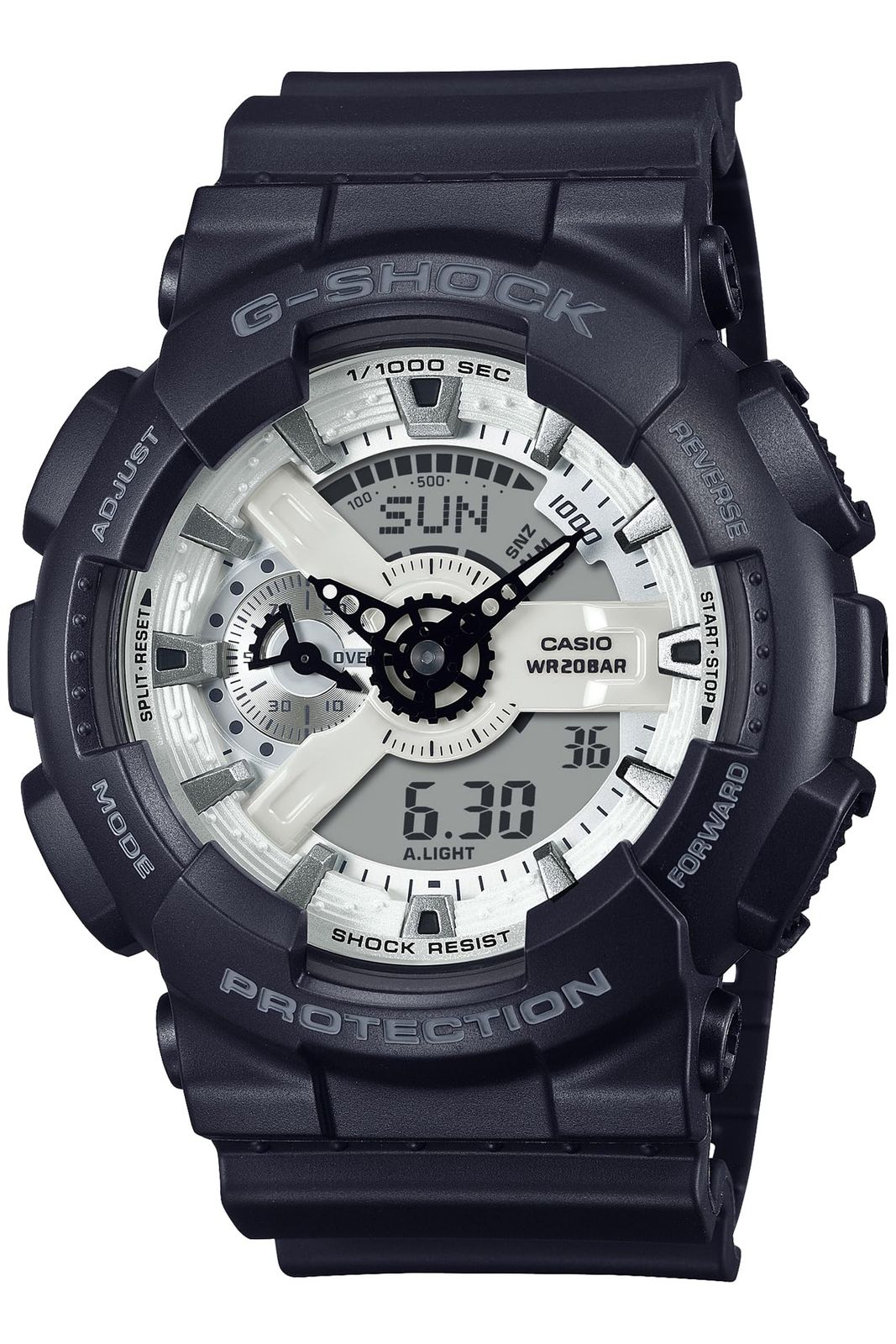 新品 [カシオ] 腕時計 ジーショック 【国内正規品】 Black and brilliant white series GA-110WD-1AJF メンズ ブラック