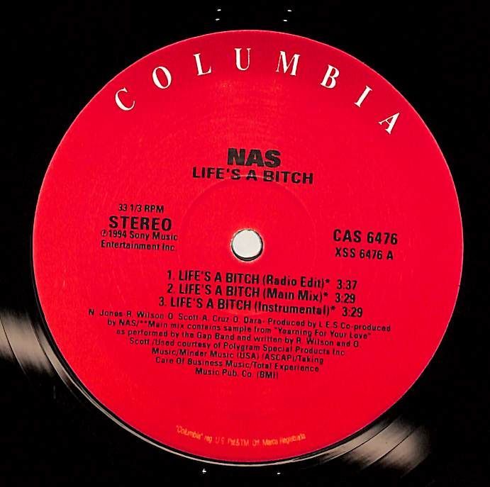 12インチ1枚 / NAS / Lifes A Bitch / A00623767 - メルカリ