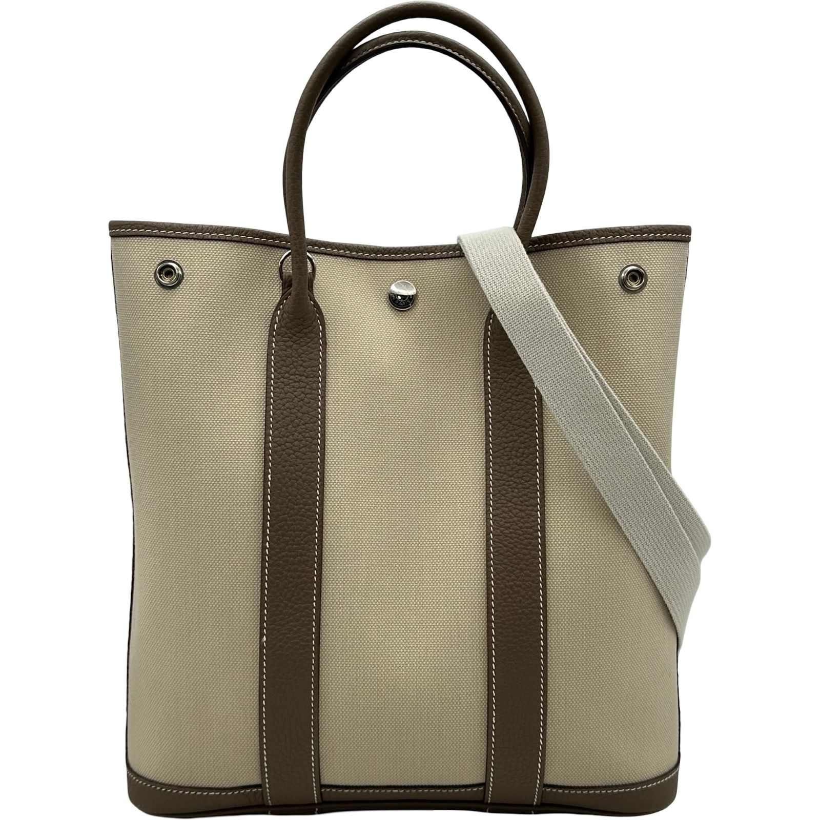 エルメス HERMES ガーデンファイルPM Z刻印 エトゥープ/べトン