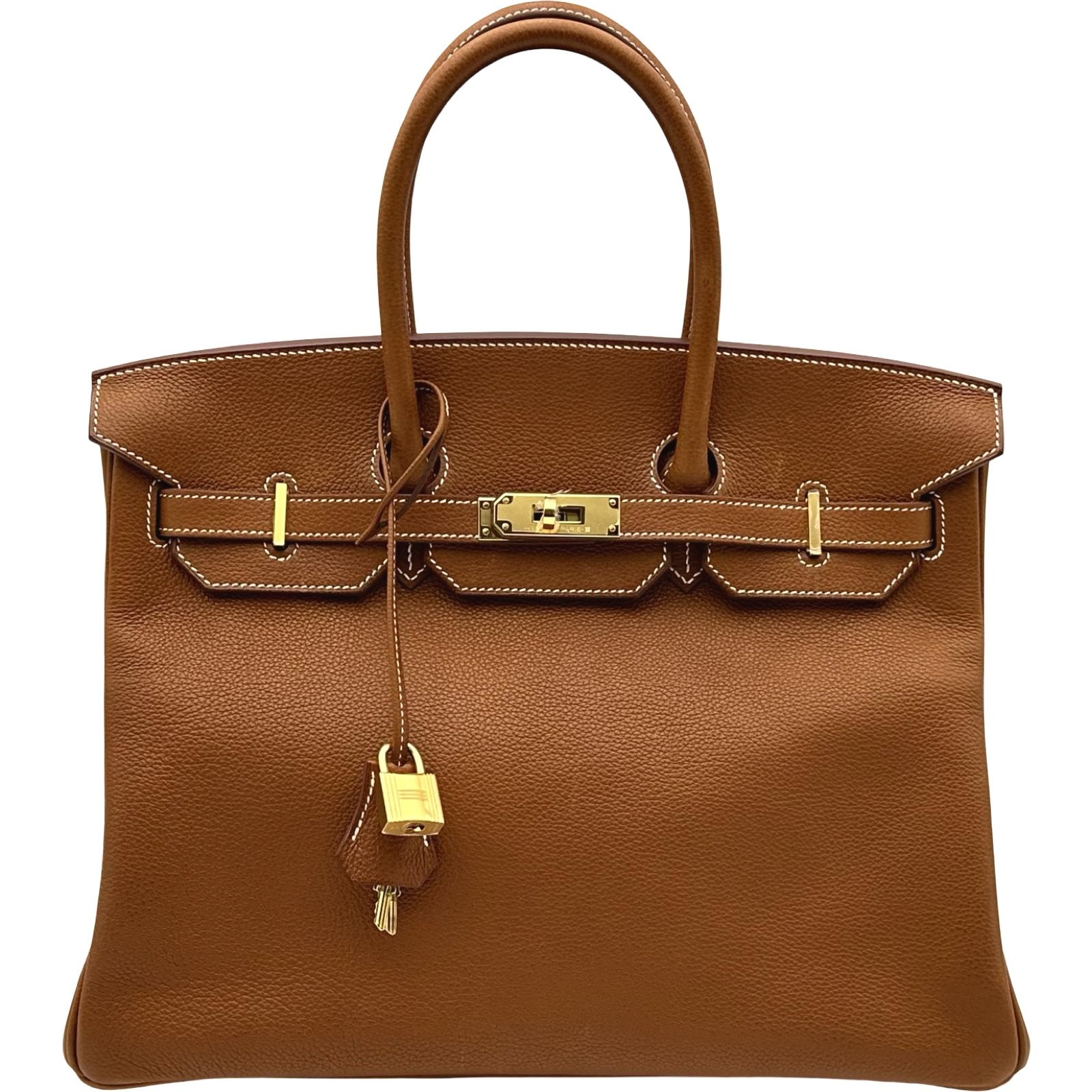 エルメス HERMES バーキン35 K刻印 ゴールド ゴールド金具 トゴ レディース ハンドバッグ
