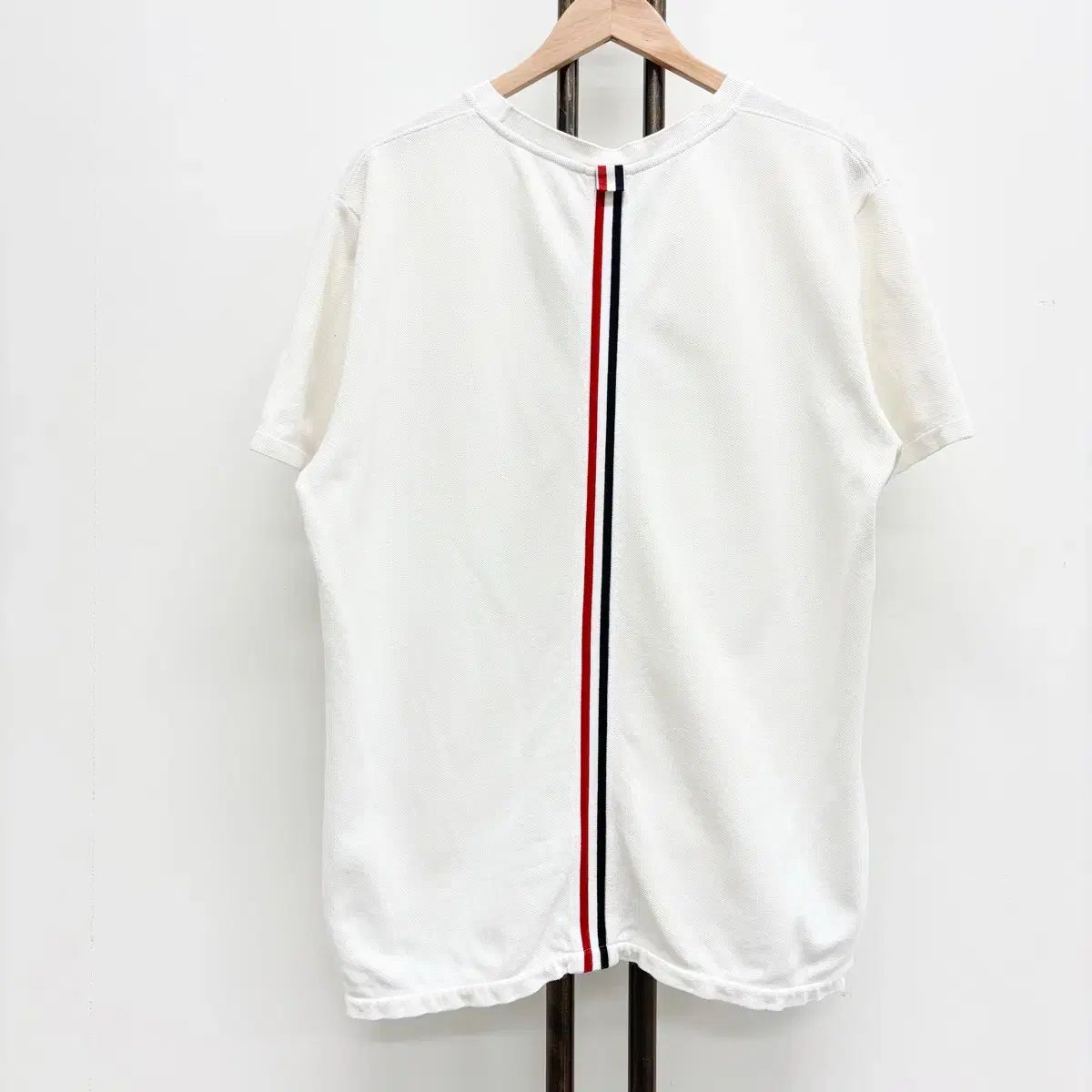 5 トム・ブラウン 白 3本線 半袖Tシャツ