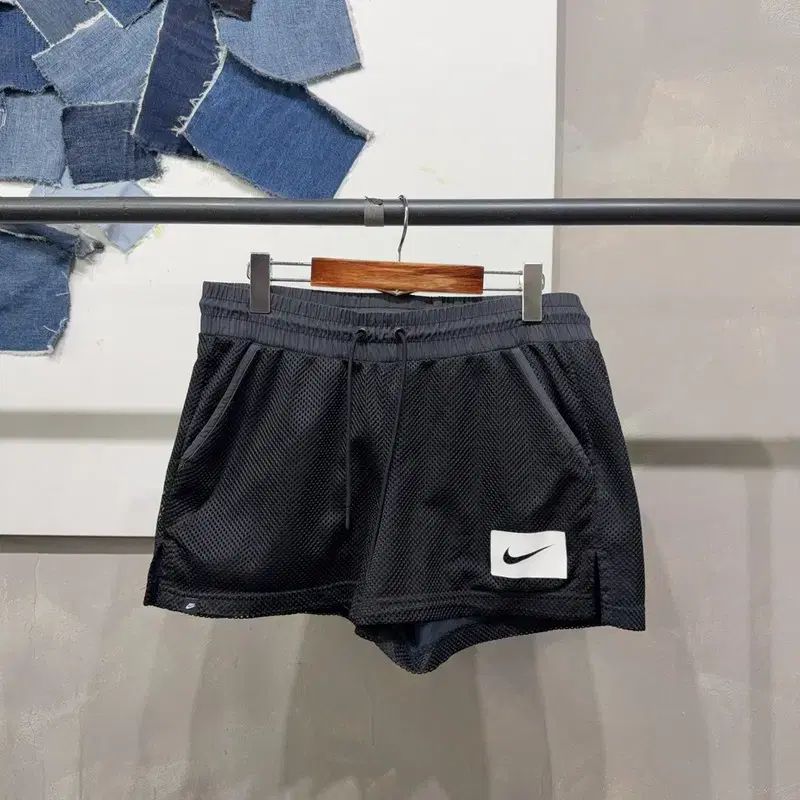 (30 32インチ) ナイキ レディース スポーツ カジュアル 밴딩 メッシュ ショートパンツ ハーフパンツ