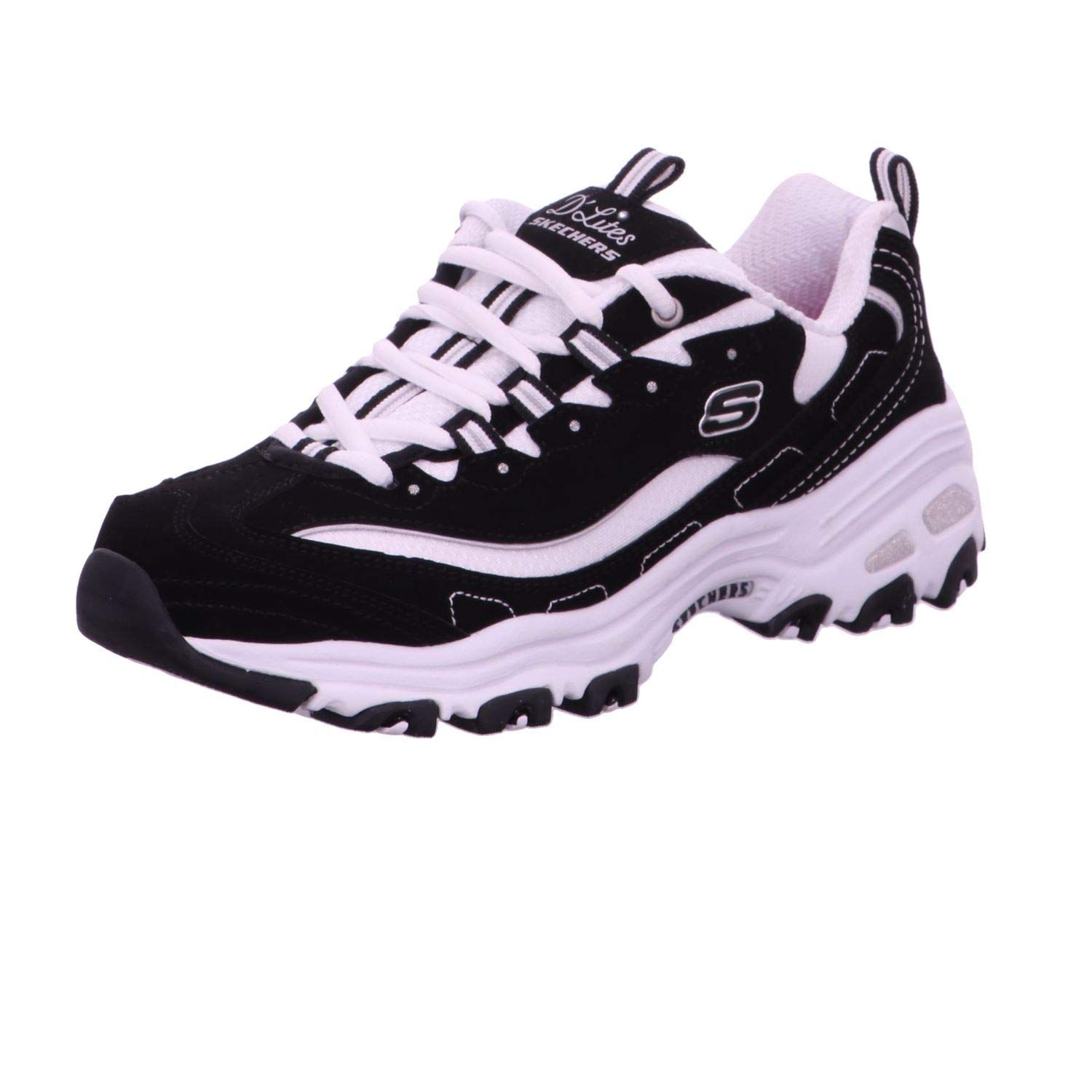 新品 [SKECHERS(スケッチャーズ)] スニーカー D'LITES - BIGGEST FA レディース ブラック×ホワイト US 5(22 cm) 2E